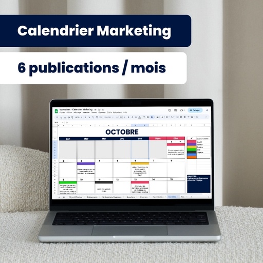 [Taskeo] Calendrier marketing annuel - SILVER / 6 publications par mois