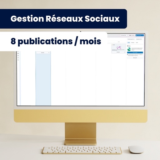 [Taskeo] Gestion mensuelle Réseaux Sociaux - GOLD / 8 publications par mois